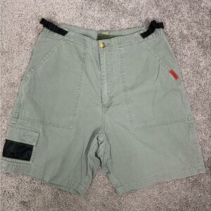 Vintage green jeep cargo tactical‎ shorts